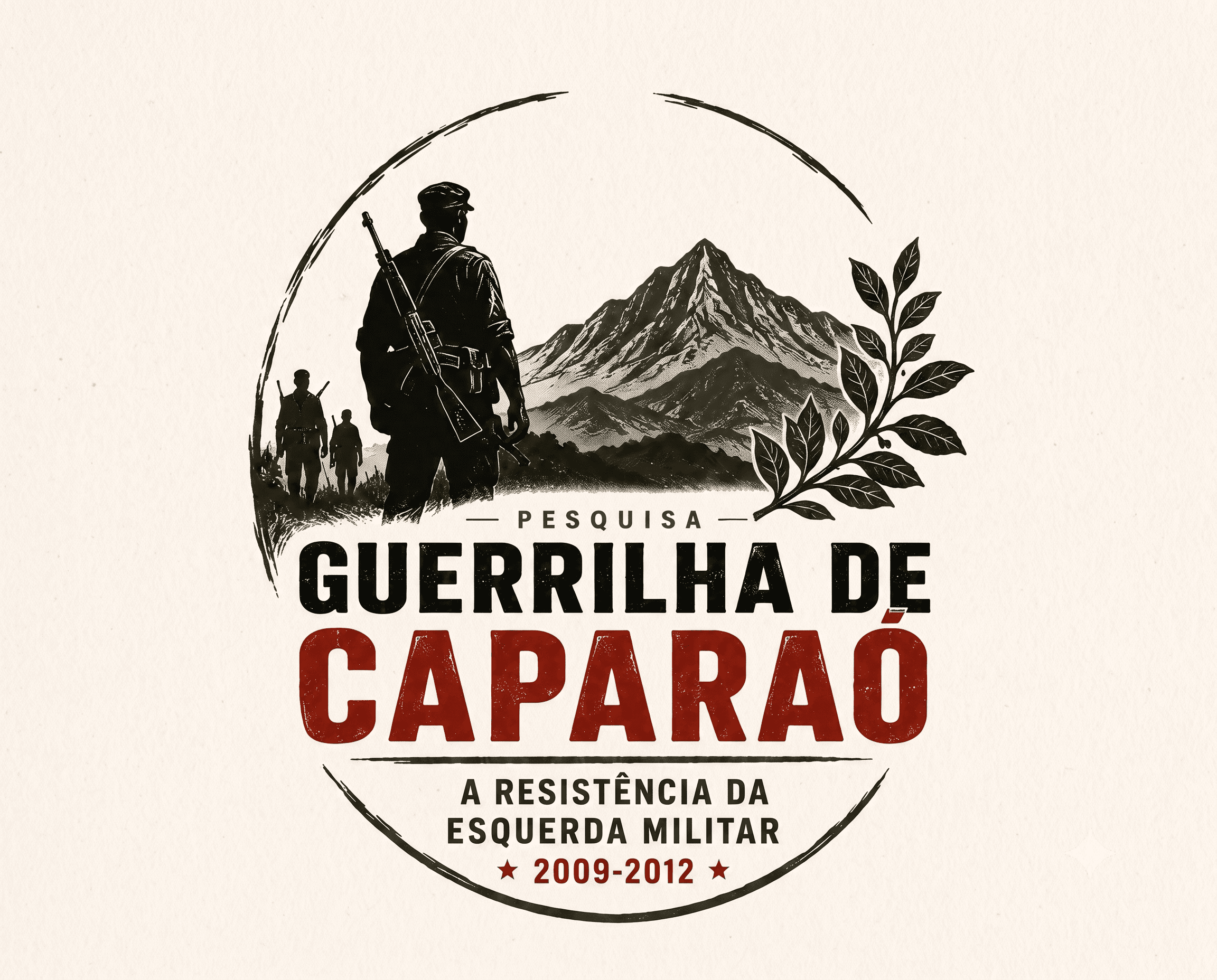 Identidade visual do projeto Guerrilha do Caparaó.